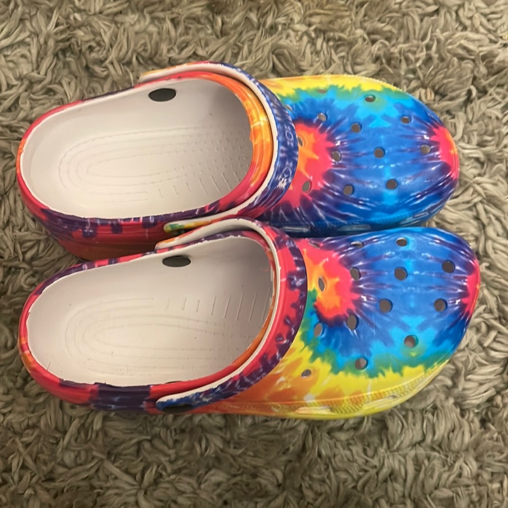 Rainbow Platform Clogs